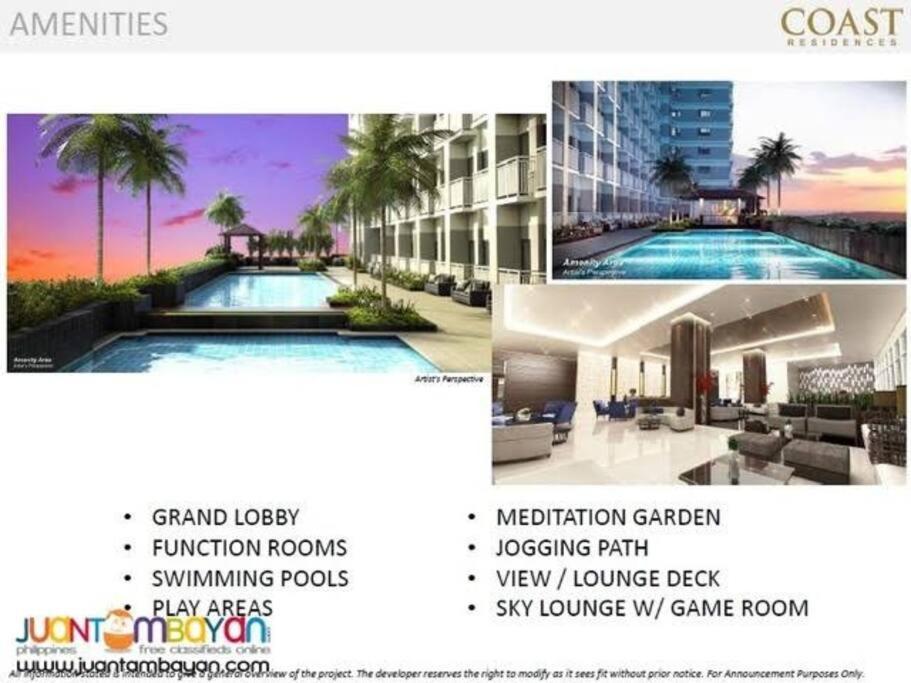 Smdc Coast Residences Lovely Fully-Furnished 1 Bedroom Condo With Pool Manille Extérieur photo